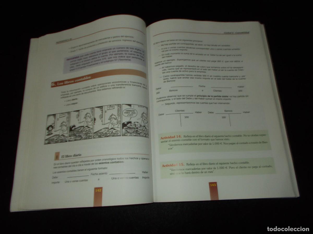 Libros: MATEM&Aacute;TICA 4B. CNICE-SAFEL 2004. Matem&aacute;ticas. Libro. Con Tiras de Comic Mafalda - Foto 6