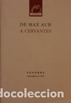 Libros: DE MAX AUB A CERVANTES - NO INDICA - Foto 1