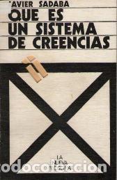 Libros: QUE ES UN SISTEMA DE CREENCIAS - JAVIER SADABA - Foto 1