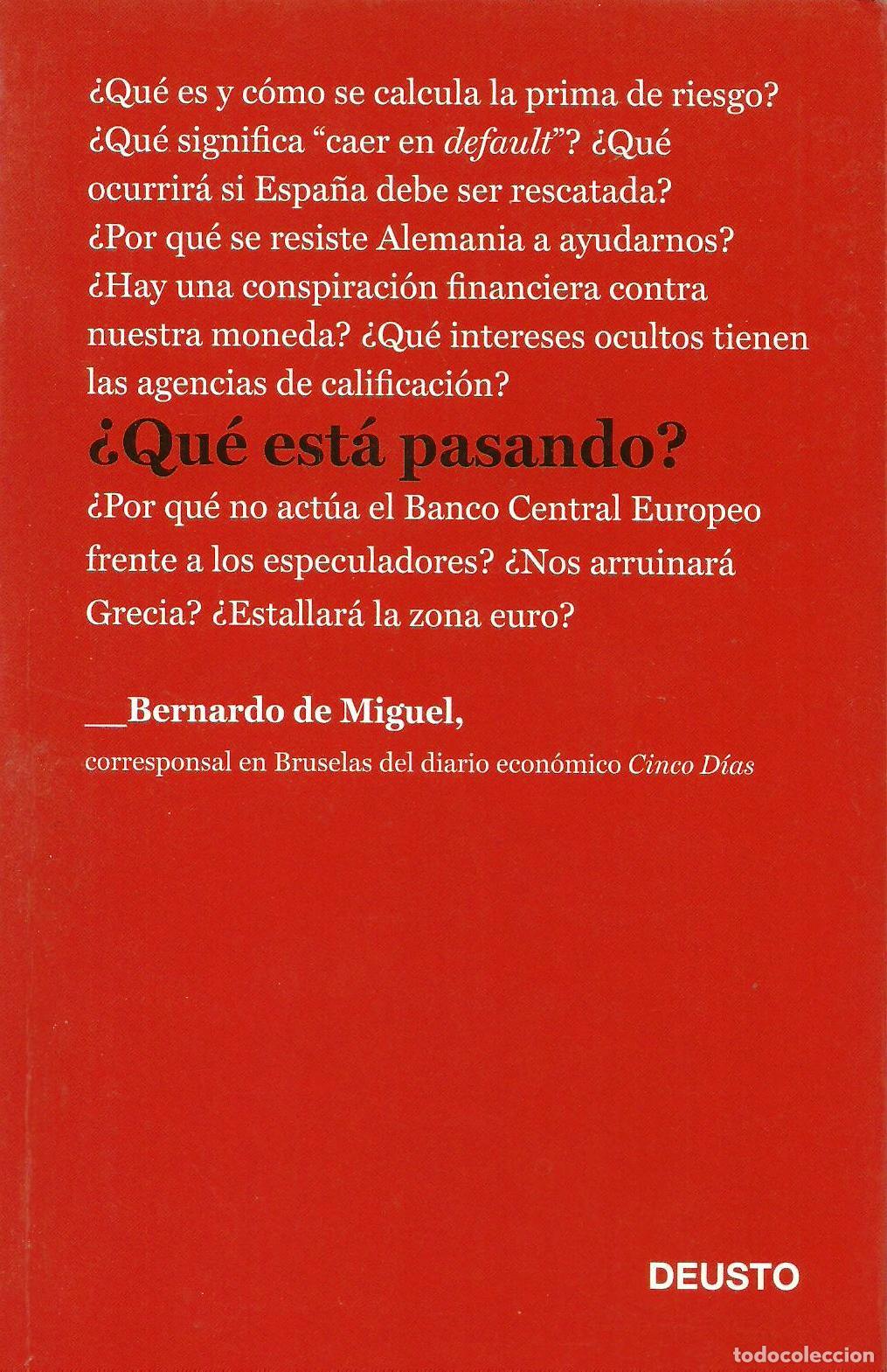 Libros: &iquest;QUE ESTA PASANDO? - BERNARDO DE MIGUEL - Foto 1