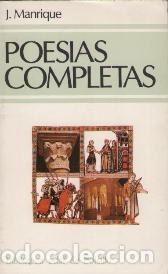 Libros: POESIAS COMPLETAS - JORGE MANRIQUE - Foto 1