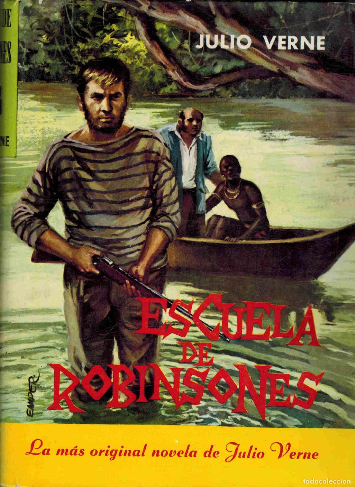 Libros: ESCUELA DE ROBINSONES - JULIO VERNE - Foto 1