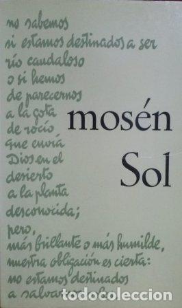 Libros: MOSEN SOL - JUAN DE ANDRES HERNANSANZ - Foto 1