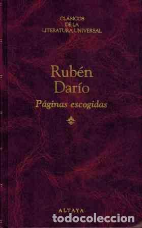 Libros: PAGINAS ESCOGIDAS - RUBEN DARIO - Foto 1