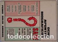 B&uuml;cher: OCHO APUNTES BIOGRAFICOS - PEDRO SOLER AMOROS