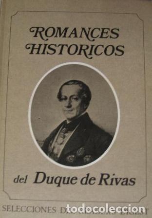 Libros: ROMANCES HISTORICOS DEL DUQUE DE RIVAS - DUQUE DE RIVAS - Foto 1