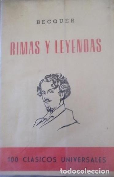 Libros: RIMAS Y LEYENDAS - GUSTAVO ADOLFO BECQUER - Foto 1