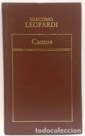 Libros: CANTOS - GIACOMO LEOPARDI - Foto 1