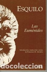 Libros: LAS EUMENIDES - ESQUILO - Foto 1