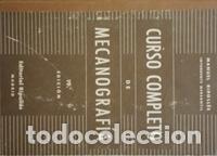 Libros: CURSO COMPLETO DE MECANOGRAFIA - MANUEL RIPOLLES - Foto 1