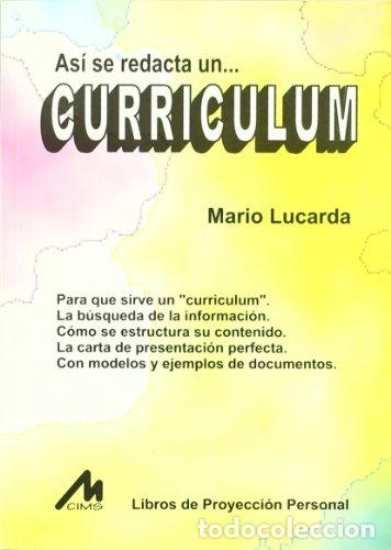 Libros: ASI SE REDACTA UN CURRICULUM - MARIO LUCARDA - Foto 1