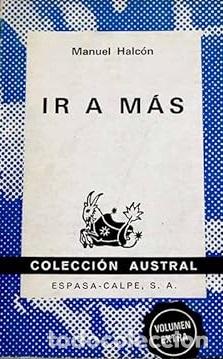 Libros: IR A MAS - MANUEL HALCON - Foto 1