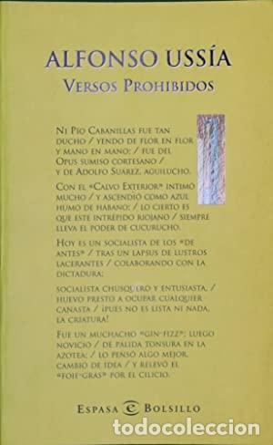 Libros: VERSOS PROHIBIDOS - ALFONSO USSIA - Foto 1