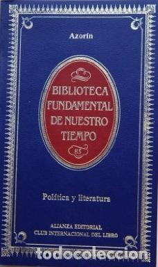 Libros: POLITICA Y LITERATURA - AZORIN - Foto 1
