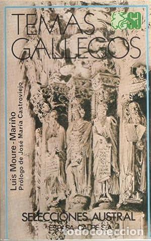 Libros: TEMAS GALLEGOS - LUIS MOURE MARI&Ntilde;O - Foto 1