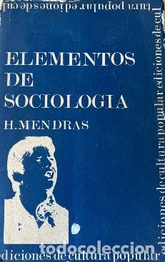 Libros: ELEMENTOS DE SOCIOLOGIA - HENRI MENDRAS - Foto 1
