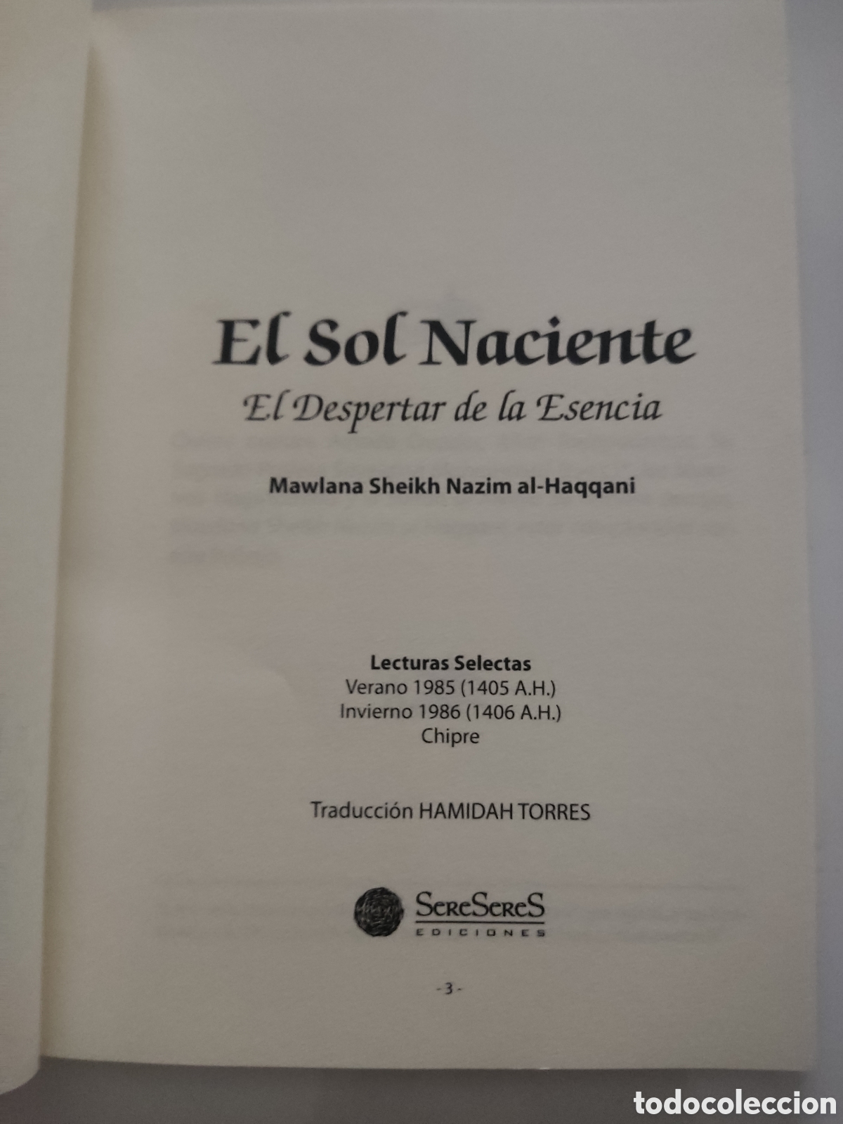 Libros: SOL NACIENTE EL DESPERTAR DE LA ESENCIA Mawlana Sheikh Nazim - Foto 2