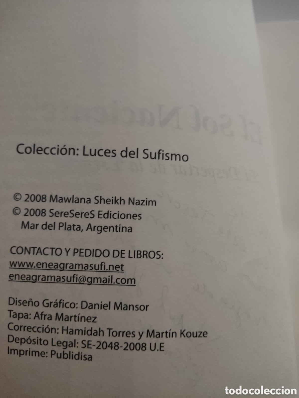 Libros: SOL NACIENTE EL DESPERTAR DE LA ESENCIA Mawlana Sheikh Nazim - Foto 3