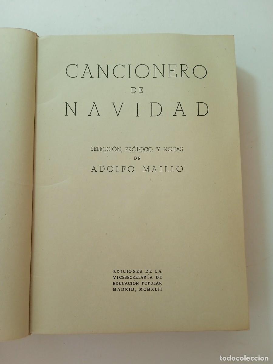 Libros: CANCIONERO ESPA&Ntilde;OL DE NAVIDAD 1412-1942 - Foto 3
