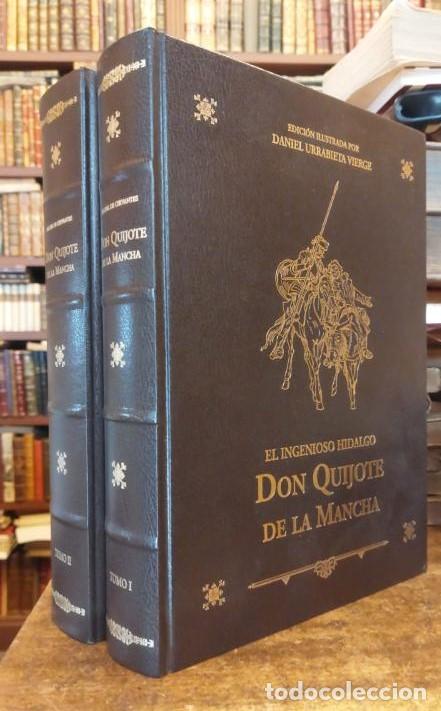 Libros: EL INGENIOSO HIDALGO DON QUIJOTE DE LA MANCHA. Ilustraciones de Daniel Urrabieta Vierge. 2 Tomos.32.