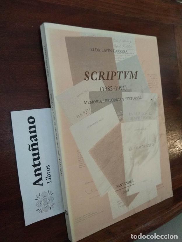 Libros: Scriptvm (1985-1991) Memoria hist&oacute;rica y editorial - Foto 1