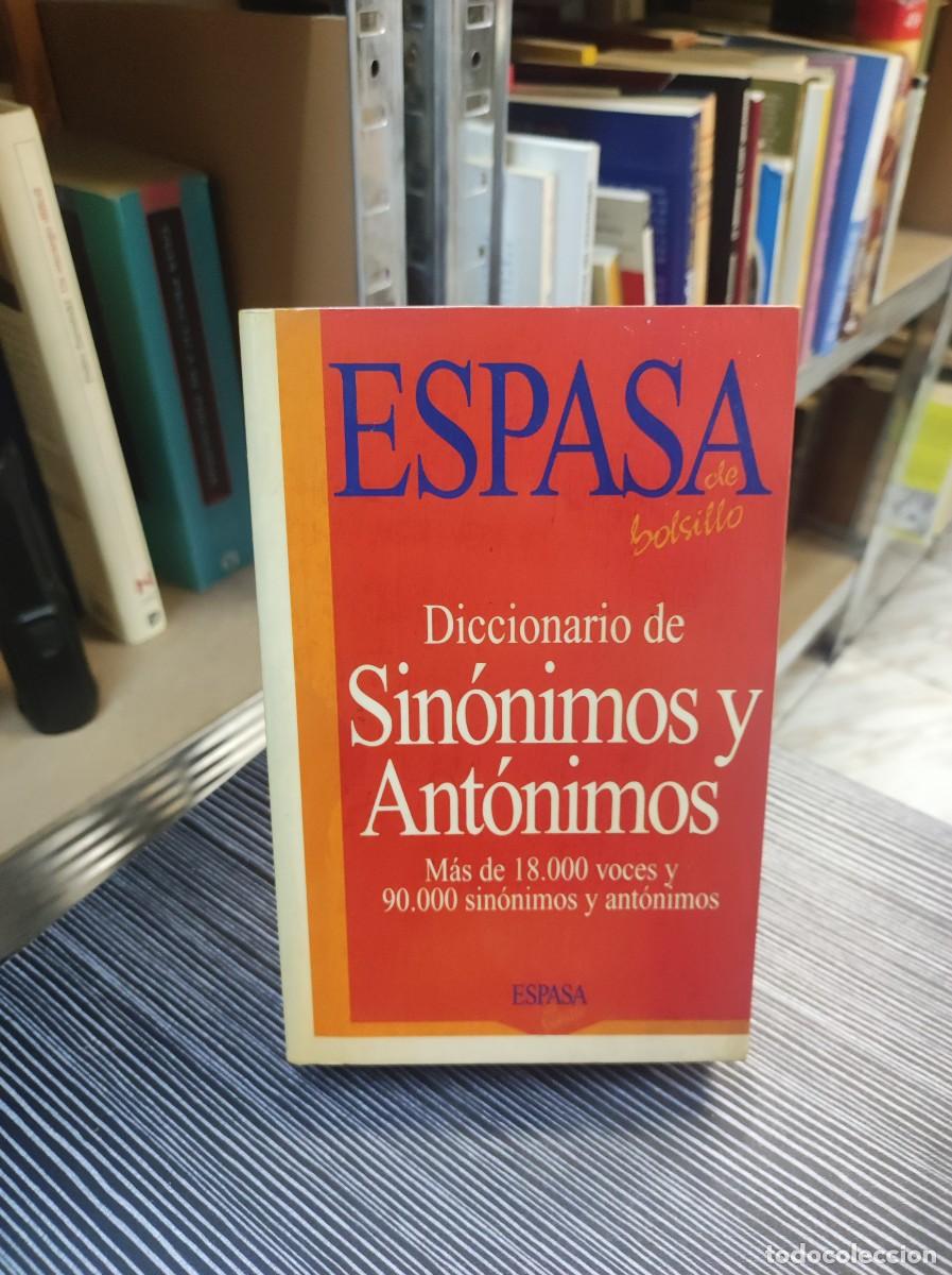 Libros: ESPASA DE BOLSILLO DICCIONARIO DE SINONIMOS Y ANTONIMOS - Foto 1