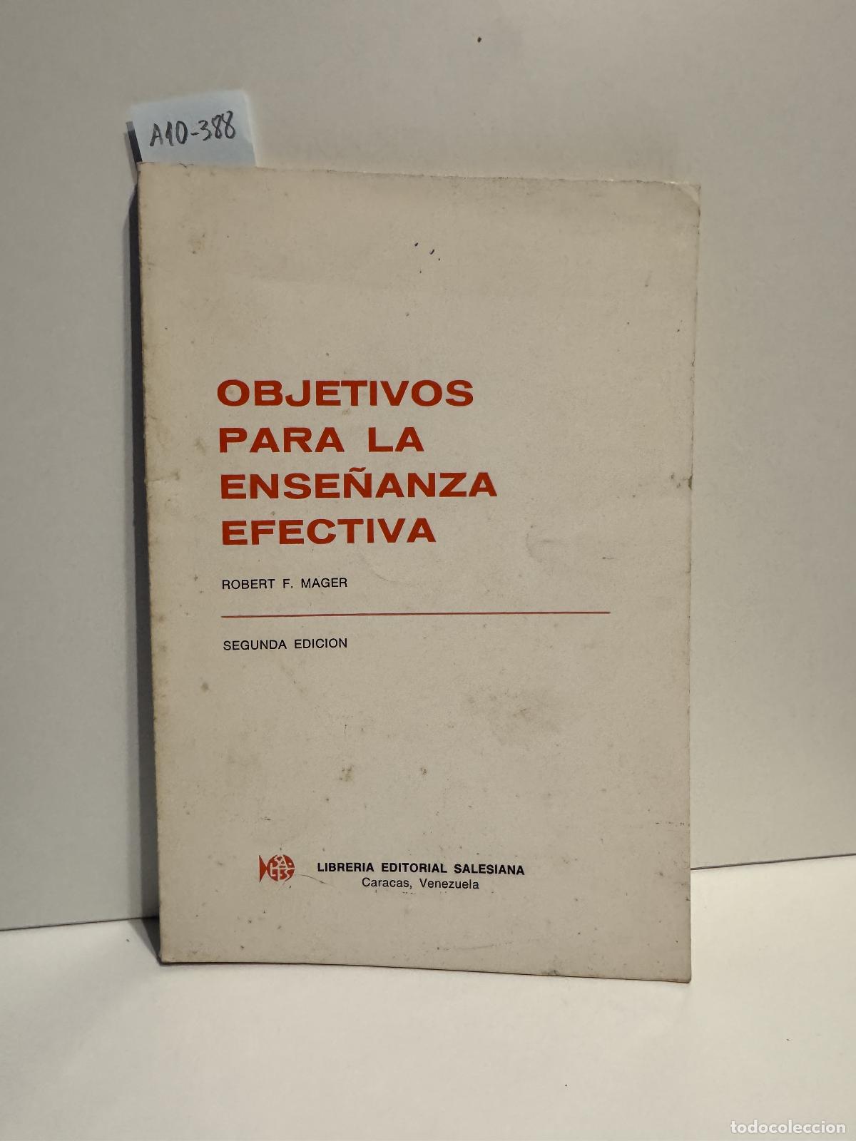 B&uuml;cher: MAGER, Robert F. - Objetivos para la ense&ntilde;anza efectiva.