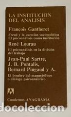 Libros: VV. AA. - La instituci&oacute;n del an&aacute;lisis. - Foto 1