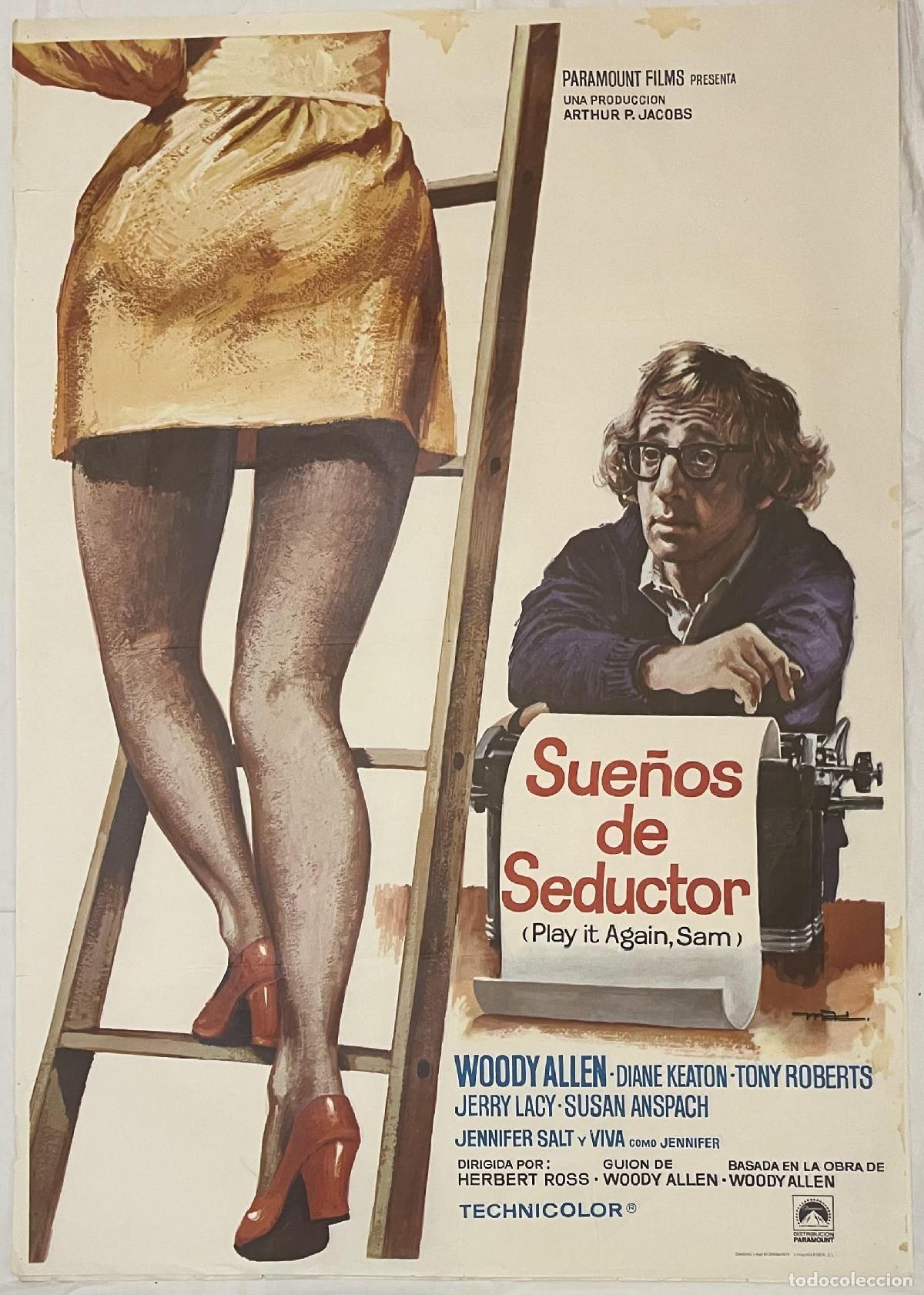 Libros: Sue&ntilde;os de Seductor. Cartel original publicado en el a&ntilde;o 1972. - Foto 1