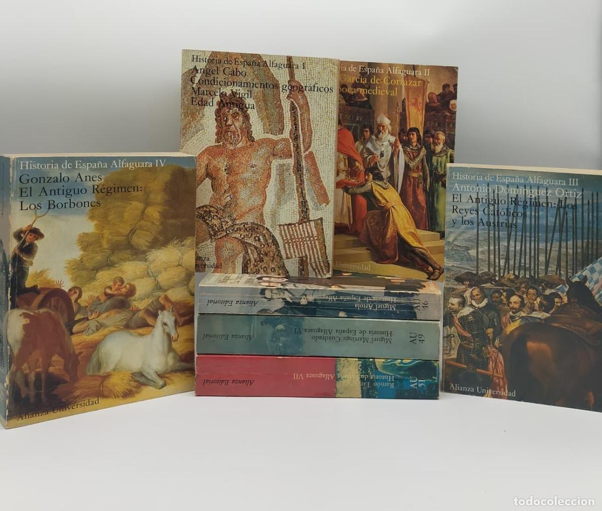 Libros: VV. AA. - Colecci&oacute;n Historia de Espa&ntilde;a Alfaguara I-VII. (7 tomos).