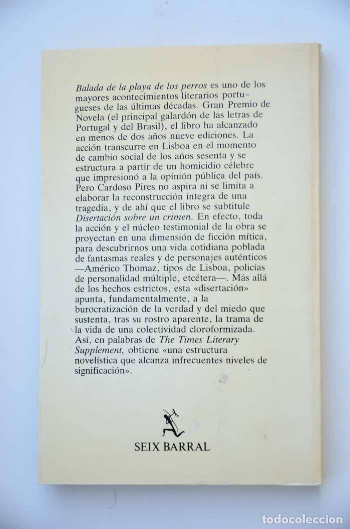 Libros: Balada de la playa de los perros - CARDOSO PIRES, Jos&eacute; - Foto 4