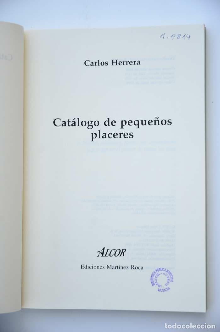 Libros: Cat&aacute;logo de peque&ntilde;os placeres - HERRERA, Carlos - Foto 2