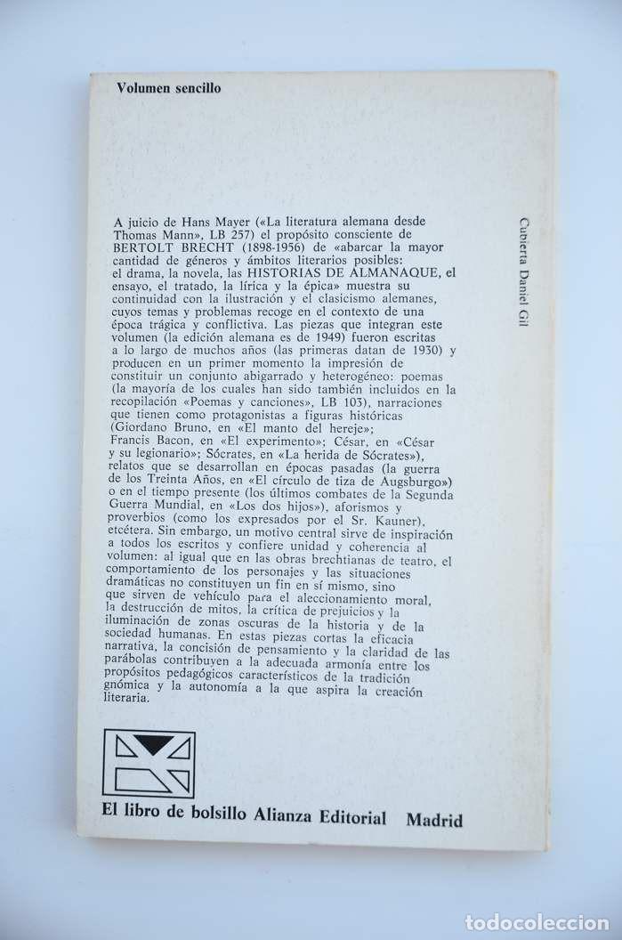 Libros: Historias de Almanaque - BRECHT, Beltrolt - Foto 3