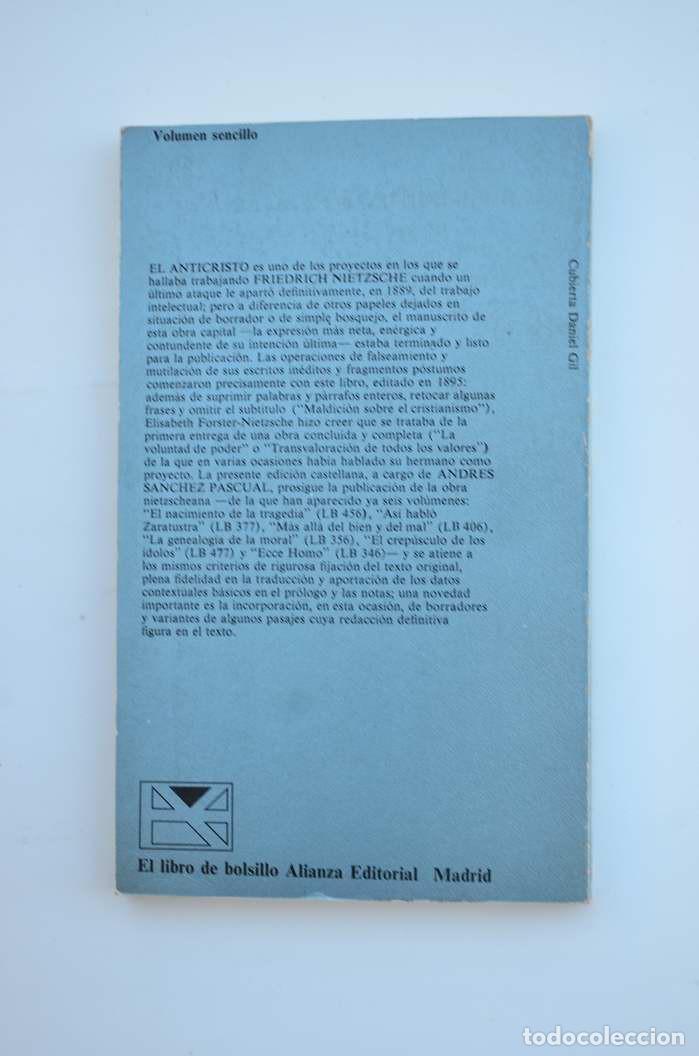 Libros: El Anticristo - NIETZSCHE, Friedrich - Foto 3