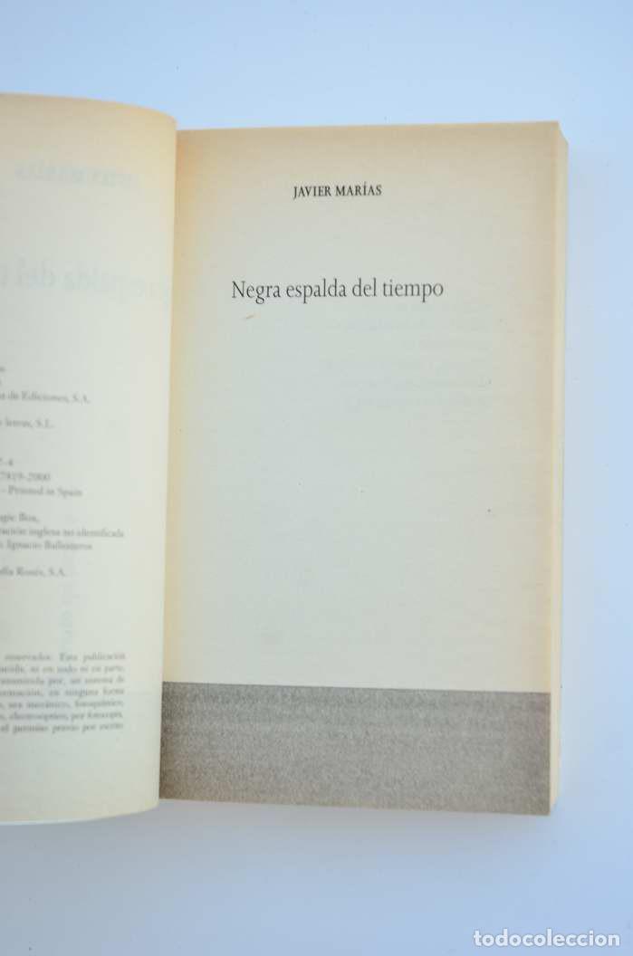 Libros: Negra espalda del tiempo - MAR&Iacute;AS, Javier - Foto 2