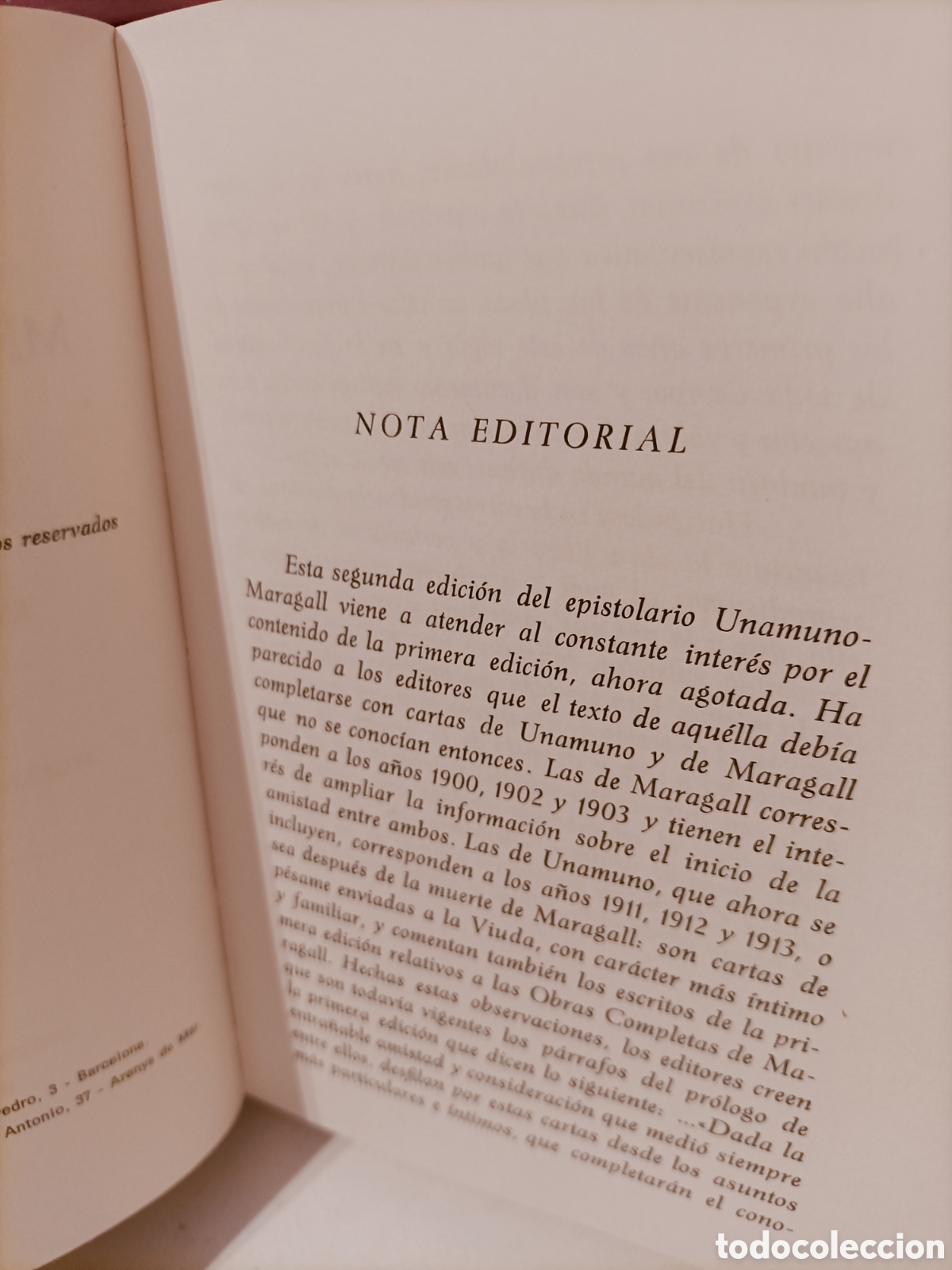 Libros: 1976,Unamuno y Maragall, Epistolario - Foto 8