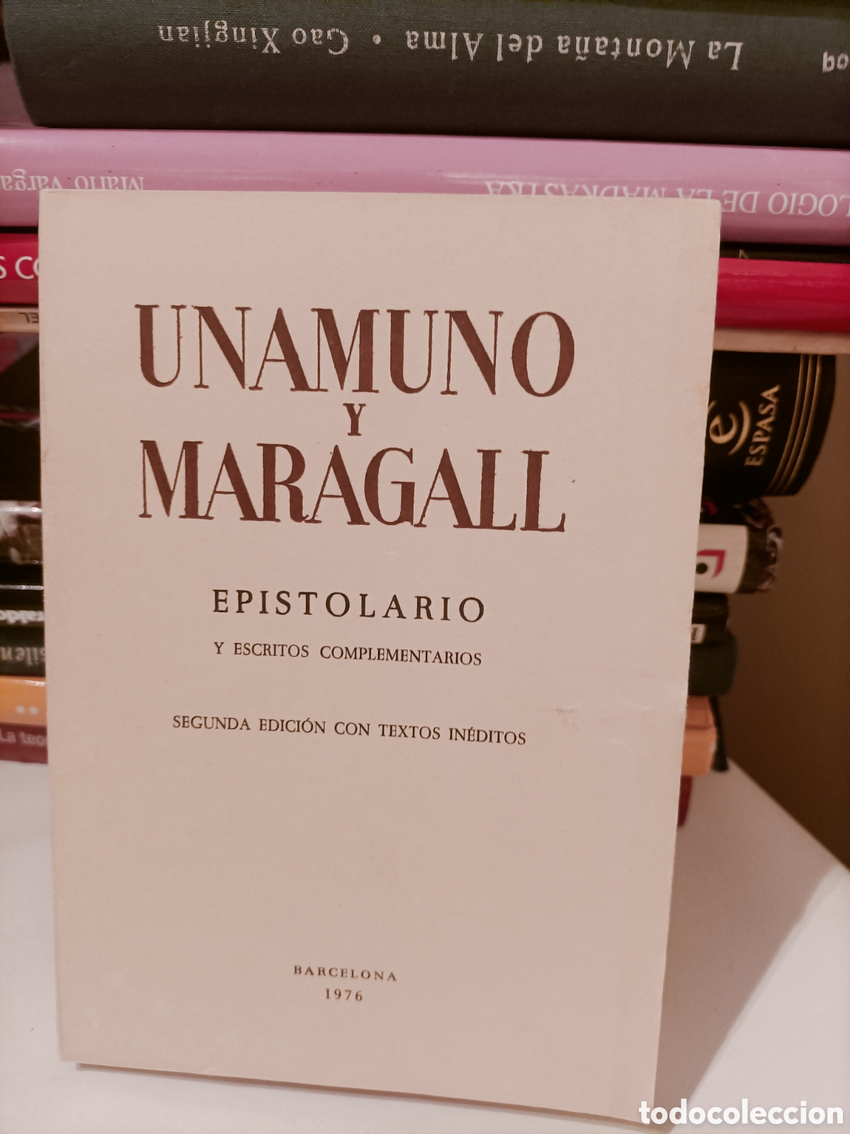 Libros: 1976,Unamuno y Maragall, Epistolario - Foto 1