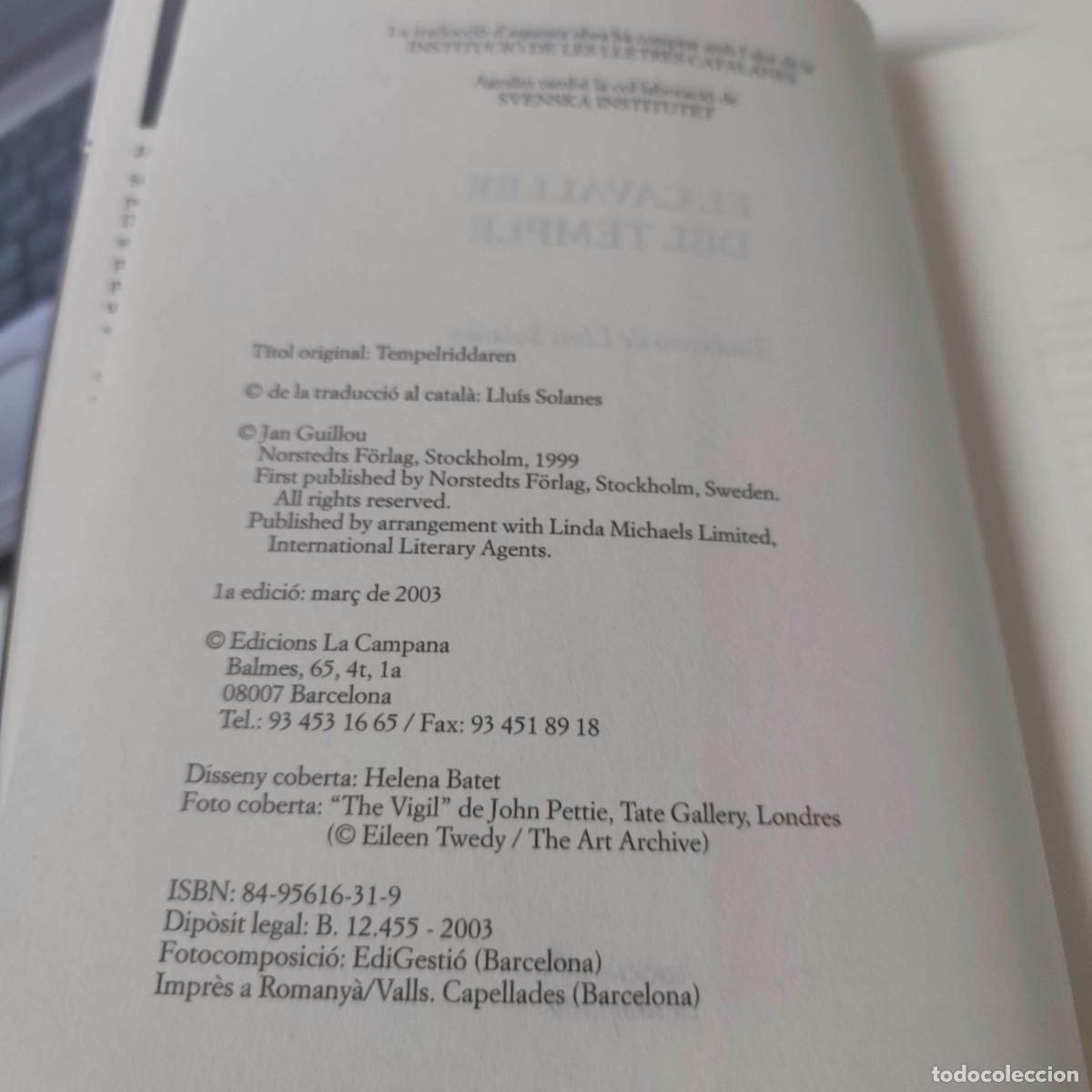 Libros: EL CAVALLER DEL TEMPLE - Foto 6