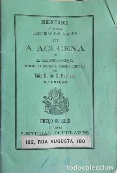 Libros: PACHECO. (Lu&iacute;s B. de C.) - A A&Ccedil;UCENA OU A ESPERAN&Ccedil;A. - Foto 1