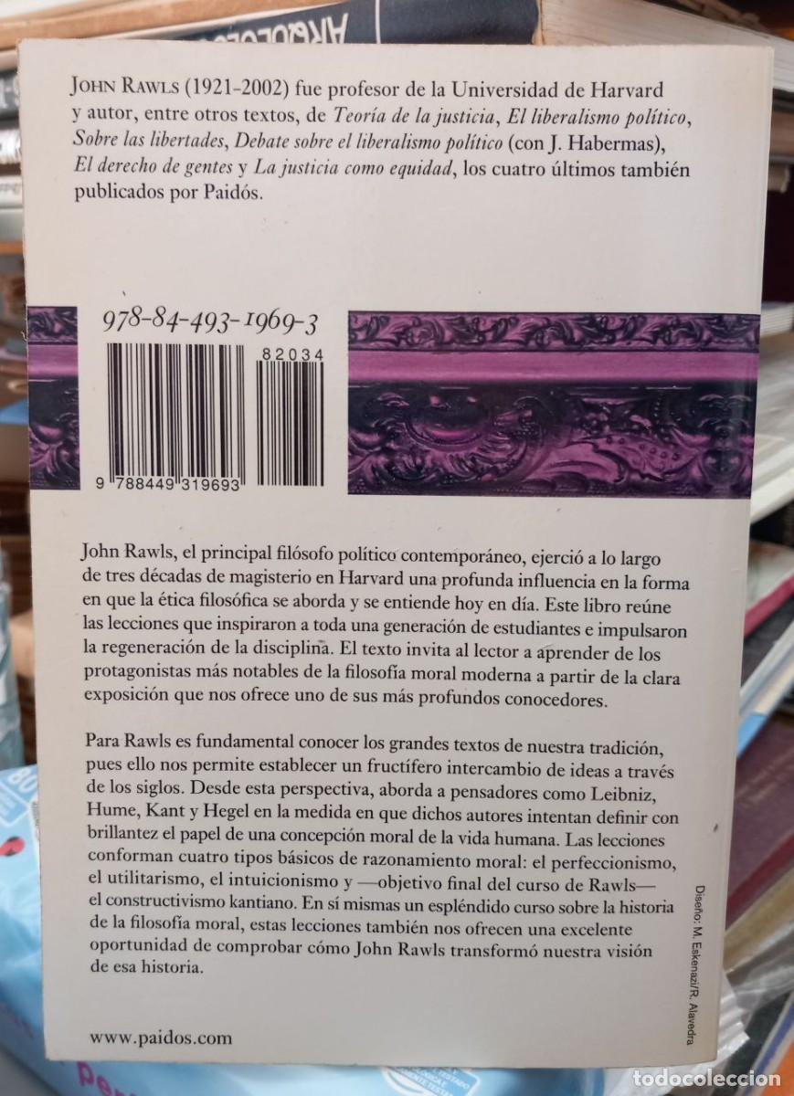 Libros: Lecciones sobre la historia de la filosof&iacute;a moral. - RAWLS, John: - Foto 2