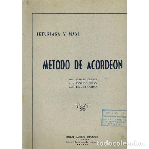 Libros: METODO DE ACORDEON. PRIMER CURSO - LETURIAGA / MAXI - Foto 1