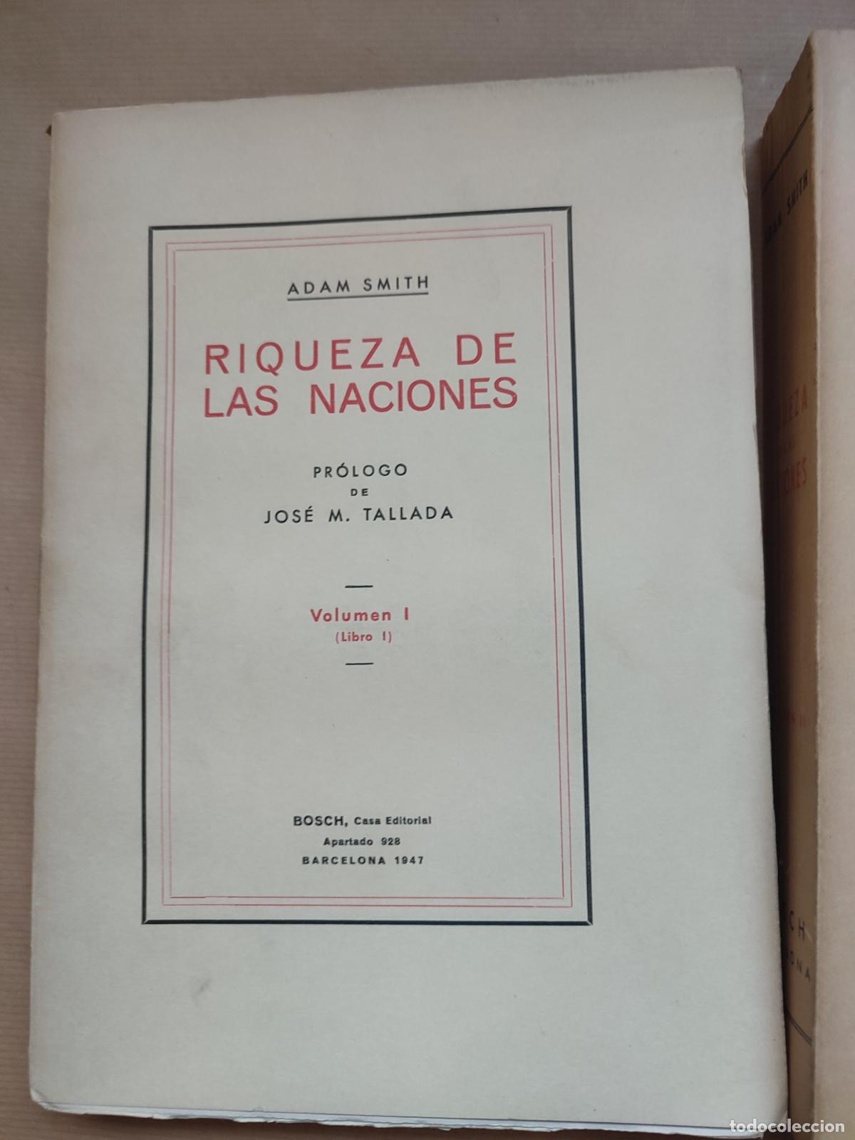 Libros: Riqueza de las naciones. 3 tomos - &rdquo;SMITH, Adam&rdquo; - Foto 2