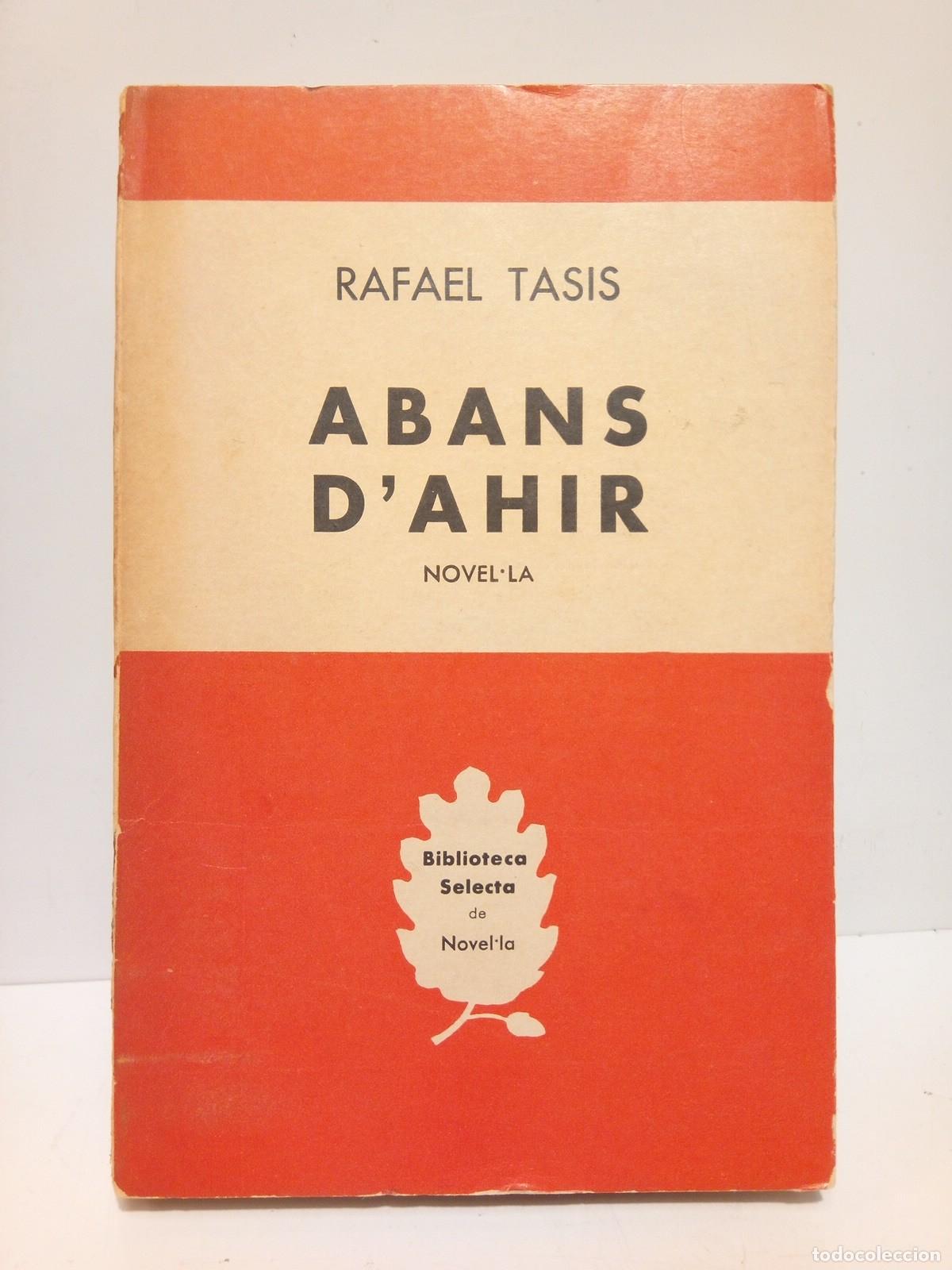 Libros: TASIS, Rafael - Abans - Dahir. (Novella) - Foto 1