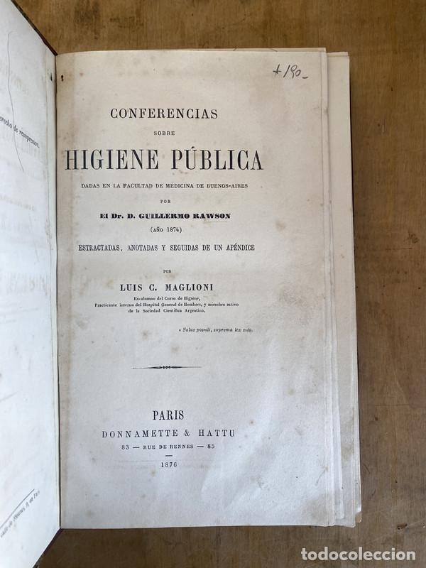 Livros em segunda m&atilde;o: Conferencias sobre higiene publica dadas en la facultad de medicina por el dr. D. Guillermo Rawson a