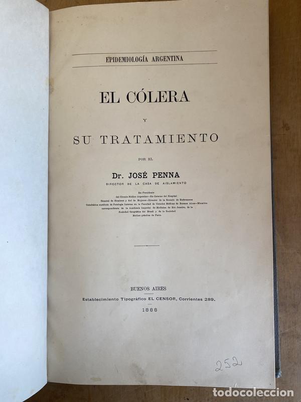 Libros: El colera y su tratamiento - Penna, Jose - Foto 1