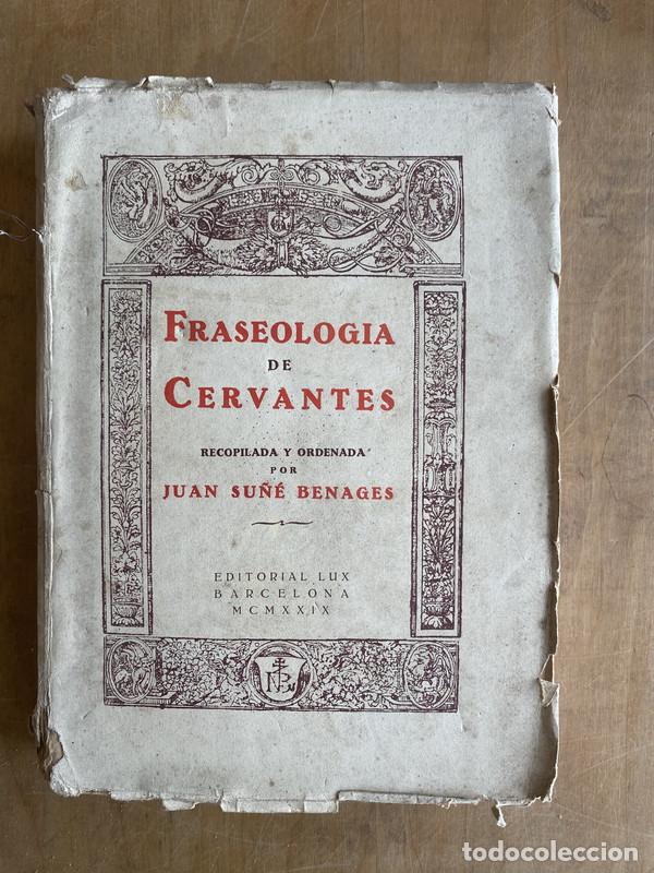 Libros: Fraseologia de Cervantes - Su&ntilde;e Benages, Juan - Foto 1