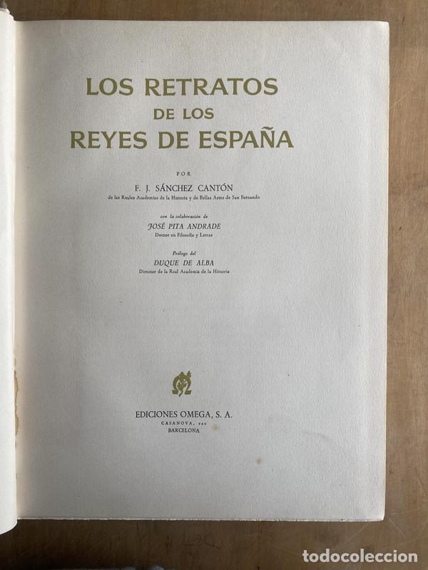 Libros: Los retratos de los reyes de espa&ntilde;a - Sanchez Canton, - Foto 2
