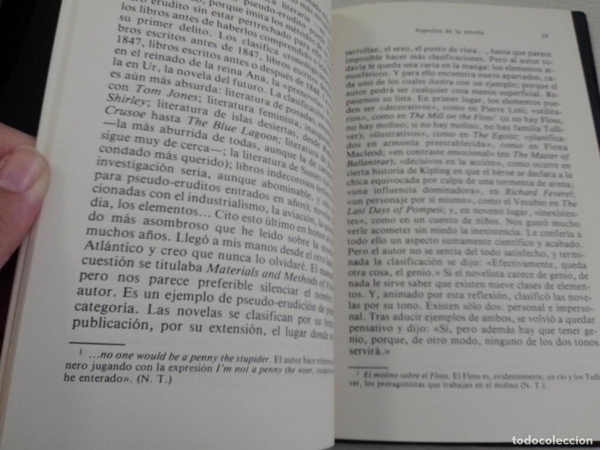 Libros: Aspectos de la novela. E M Foster. Ed Debate 1990. ISBN 8474440939 - Foto 3