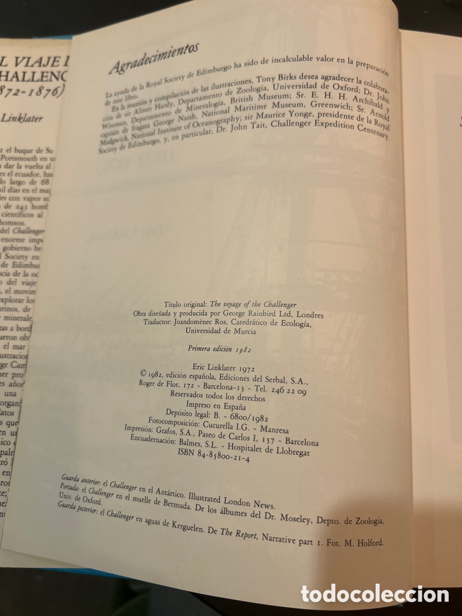 Libros: El viaje del Challenger (1872-1876) Eric Linklater. C3 - Foto 2