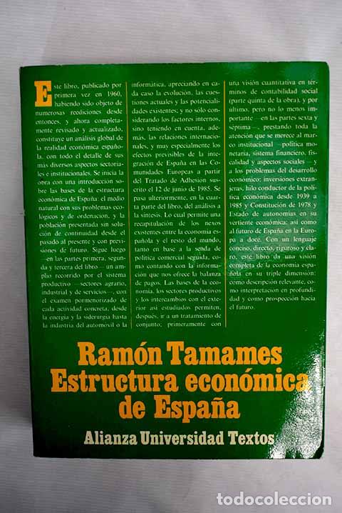 Libros: Estructura econ&oacute;mica de Espa&ntilde;a.- Tamames, Ram&oacute;n - Foto 1